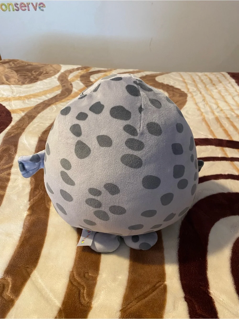 Gray Spotted Plush Squishmallow Seal Stuffed Animal